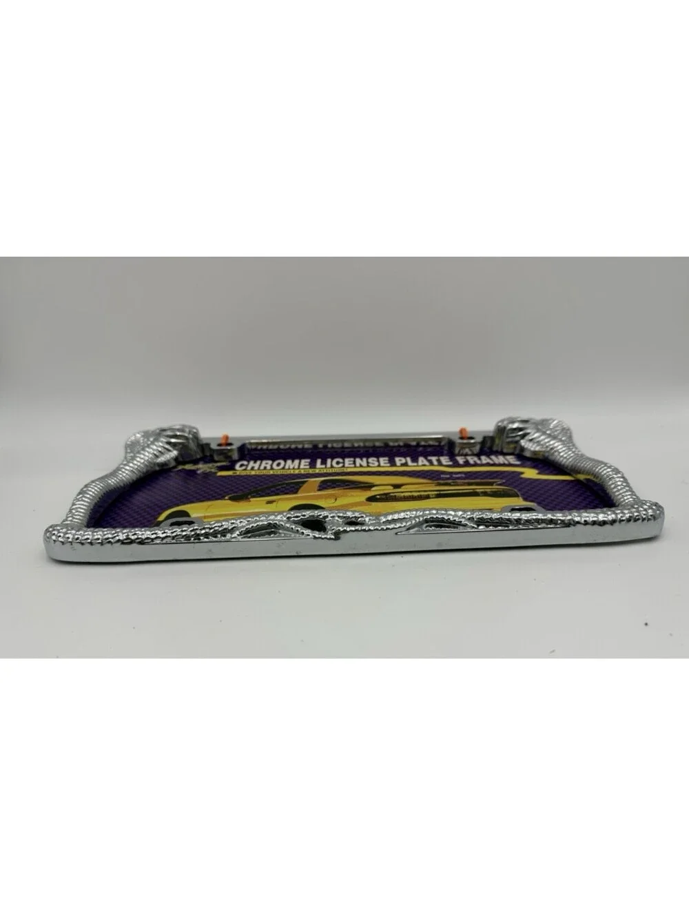 Xtreme FX Snake Chrome License Plate Frame New